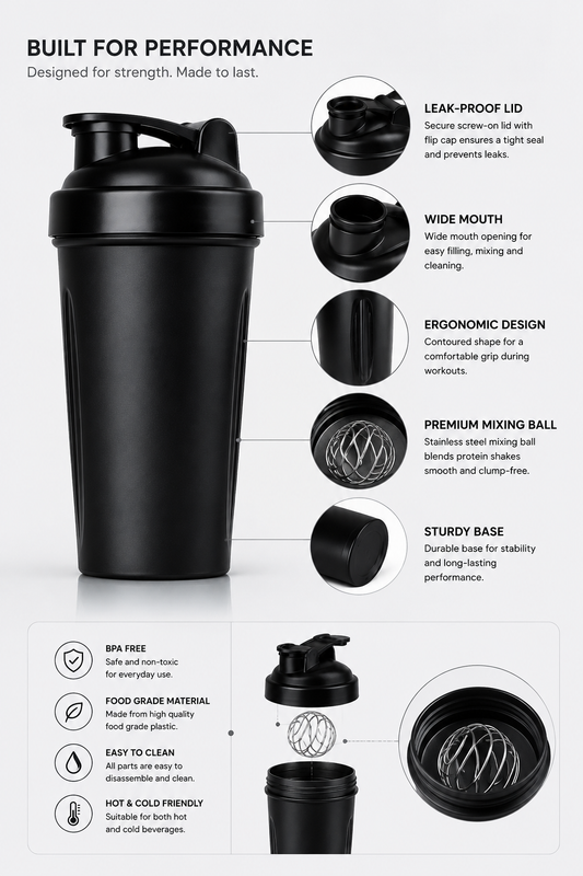 750ml Protein Shaker Bottle