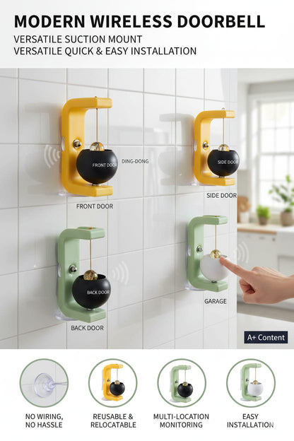 Classic Wooden Door Bell & Chime
