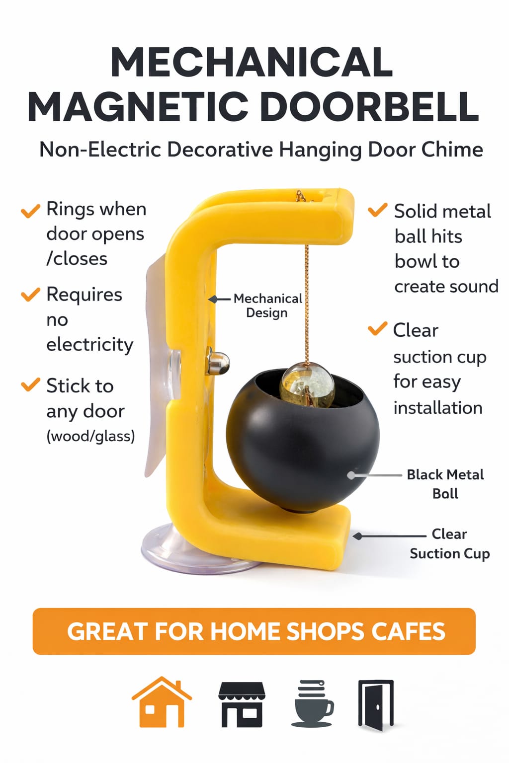 Classic Wooden Door Bell & Chime