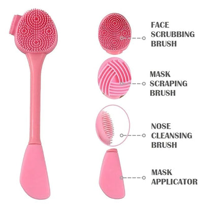 4-in-1 Silicone Face Scrubber