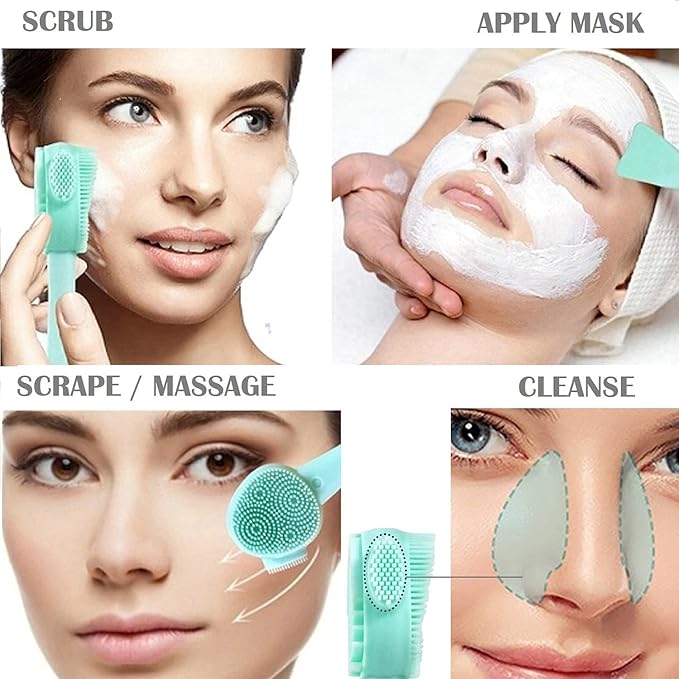 4-in-1 Silicone Face Scrubber