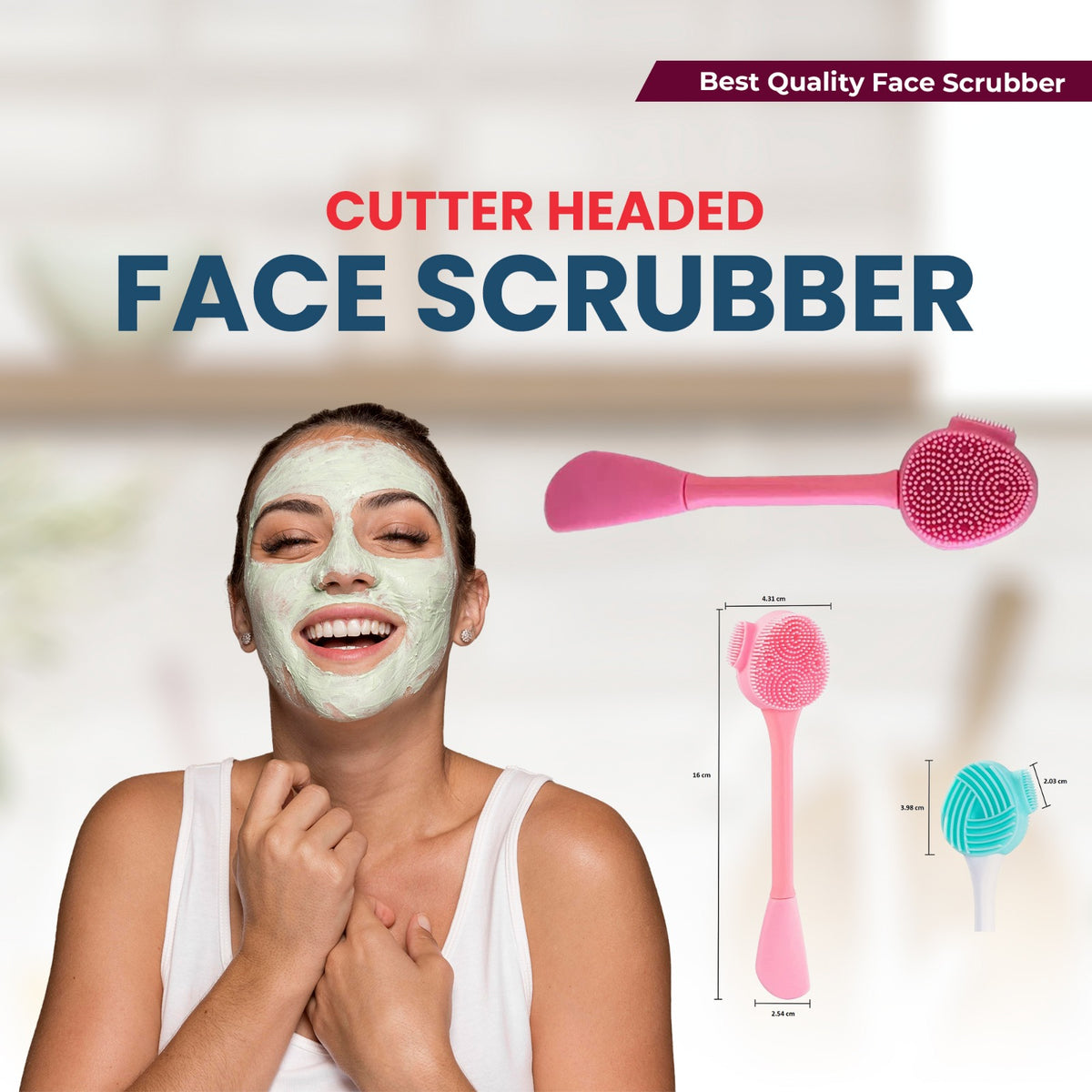 4-in-1 Silicone Face Scrubber
