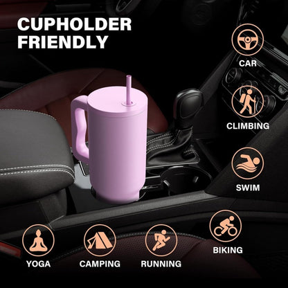 1200ml Tumbler with Steel Straw