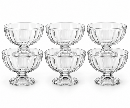 Clear dessert bowl set of 6 - NOVAHAUS